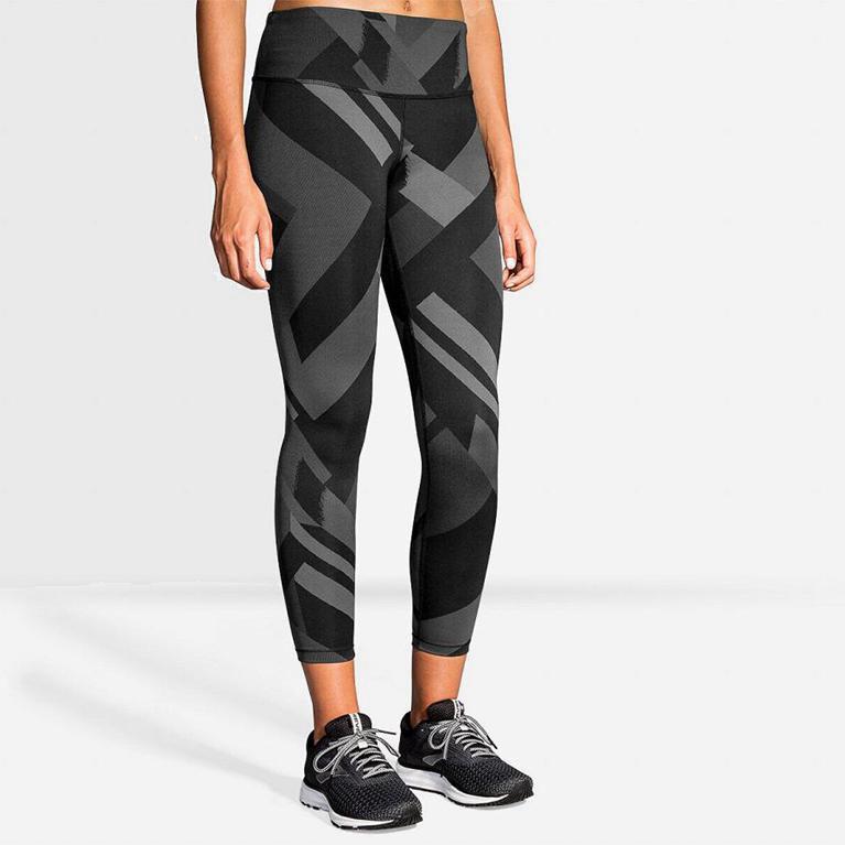 Brooks Formation Womens Running Leggings Ireland Grey (DAQK-98164)